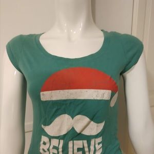 Santa/Xmas/Christmas Believe T-shirt